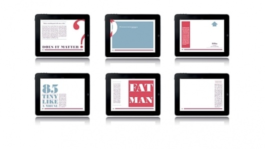 Creative Review - Tales to change the world: iPad app The Waitress #istd #design #graphic #typography