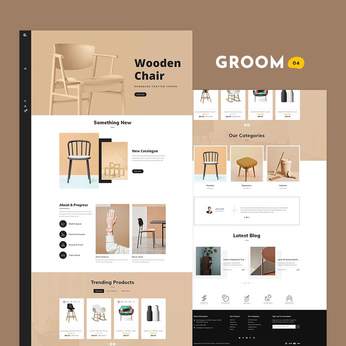 #Groom #Shopping - #Shopify Multi-Purpose Responsive #Theme | #TemplateTrip #eCommerce #Website #Design