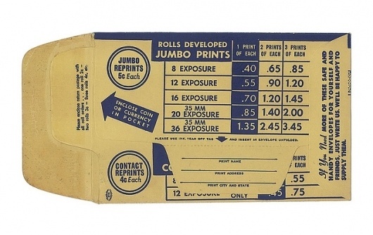 Welch photo processing envelope - Back | Flickr - Photo Sharing! #photography #envelope #vintage #film