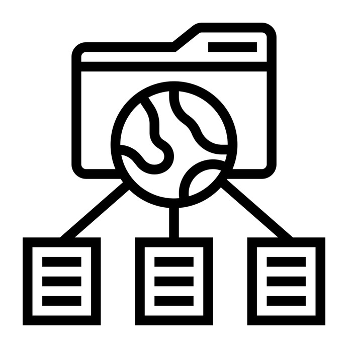 See more icon inspiration related to data, share, files and folders, ui, seo and web, data storage, file storage, office material, connected, storage, folders, sharing, networking, interface, connection and folder on Flaticon.