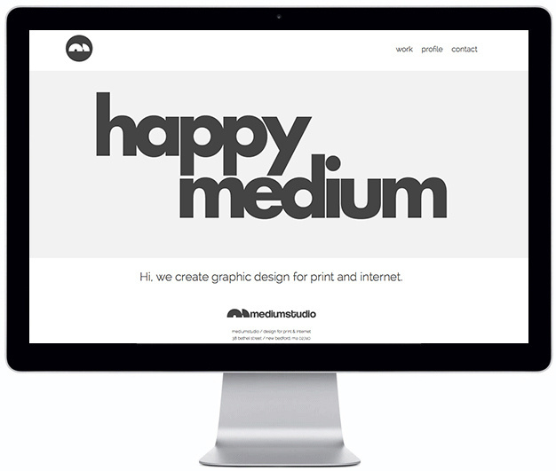 mediumstudio webscreen #white #black #website #and #typography