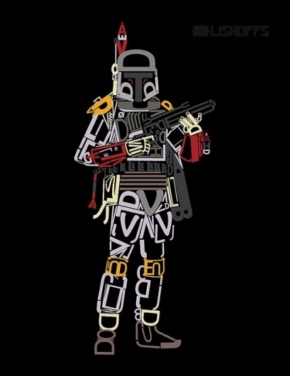 bobafont.jpg 494×640 pixels #starwars #typography