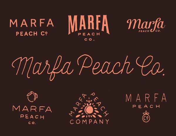 Marfa_peach_co #lettering