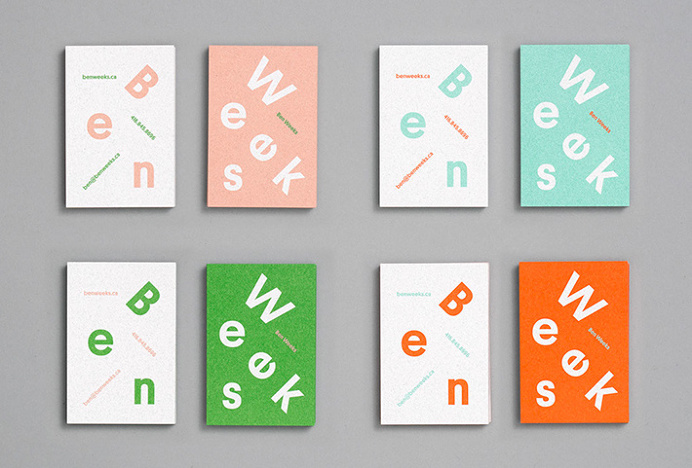 Ben Weeks by Tung #branding #business card