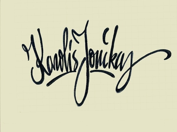 Lettering sketches on Typography Served #logo