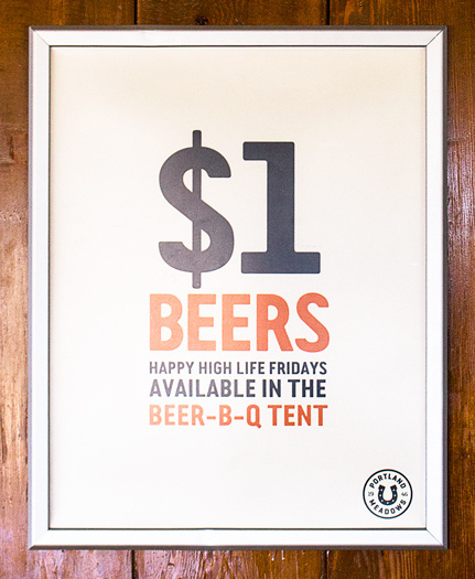 Portland Meadows Physical Space, Signage & Wayfinding / The Official Manufacturing Company #type