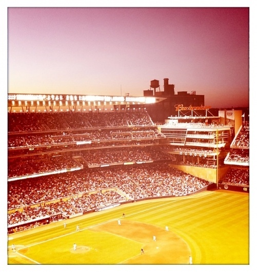 Minneapolis : Matt Travaille : Graphic Design | Minneapolis #mlb #field #travaille #target #minneapolis #twins #baseball #sunset #horizon