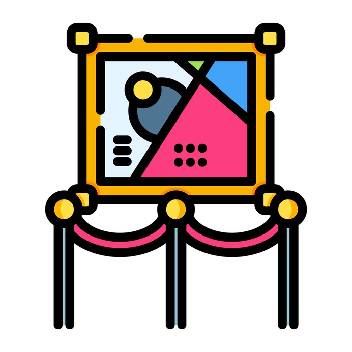 See more icon inspiration related to museum, portrait, frame, art and design, exhibition, canvas, gallery, frames and painting on Flaticon.