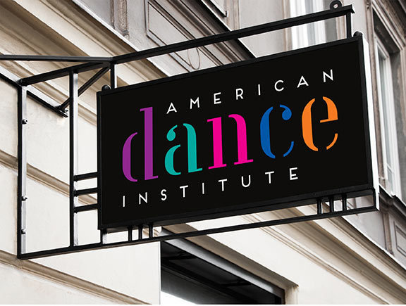 American Dance Institute Branding #branding #design #color #poster #signage #logo #typography