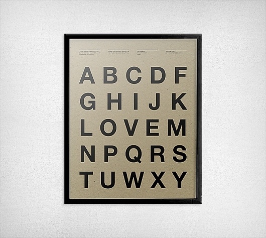 Alphabet Poster by Victor Eide