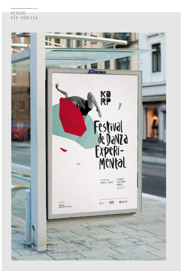 KORP. Festival de Danza Experimental - Parte I on Behance #lettering #festival #design #graphic #dance #poster #collage