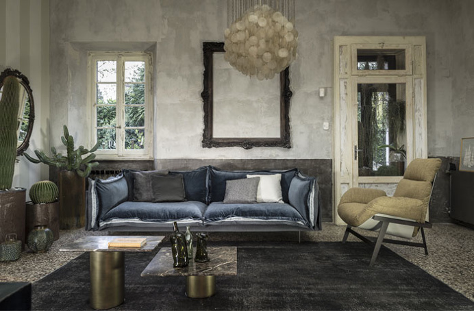 Modern Leather Italian Sofa with Built-in Zipper - #design, #furniture, #modernfurniture,