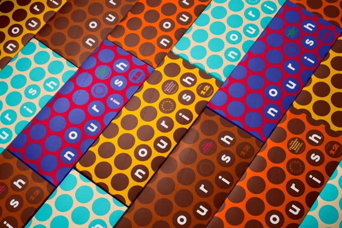 Nourish Snacks Pacaging designed by COLLINS