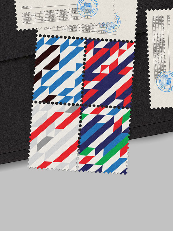 Buamai - World Cup Stamps 2014 On Behance #stamps #pattern