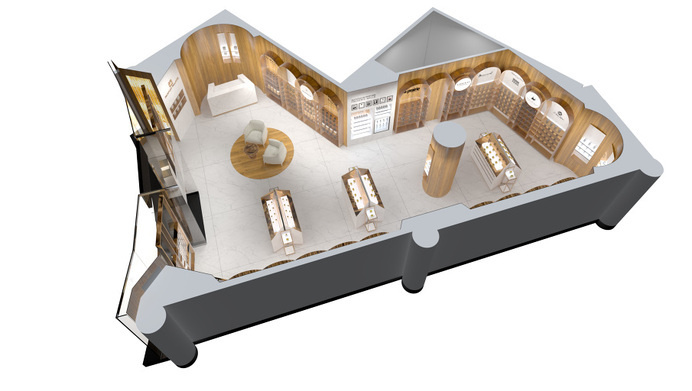 3d floor plan Parfum Palace #architekturines #vizualizacijos
