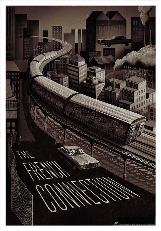 The French Connection - Adam Simpson #subway #illustration #poster