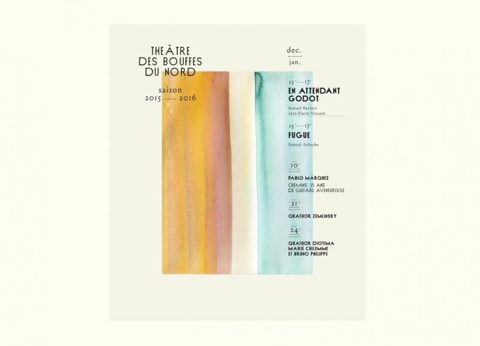typography, watercolor, layout, theater, program