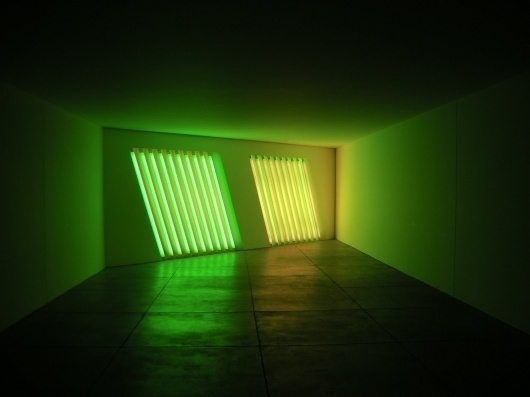 Untitled - Flavin, Dan - Conceptual art - Installation - Abstract - TerminArtors #sculpture #fluorescent #lights #colour #light #flavin