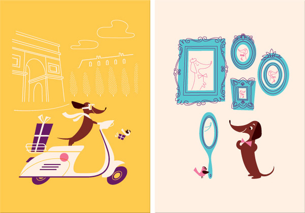 Lab Partners - Monsieur Boudin 1 #lab #illustration #partners #dog