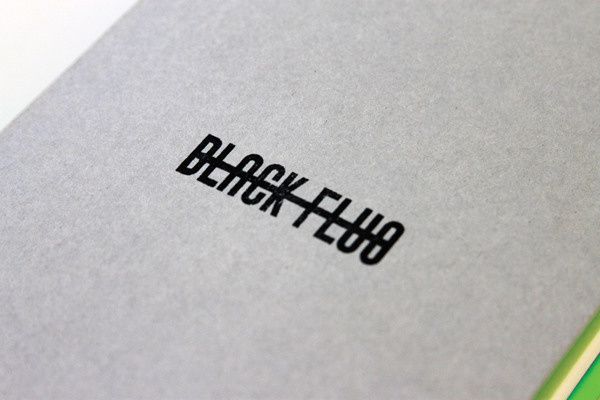 Black-Fluo #logotype #stamp #through #type #strike #typography