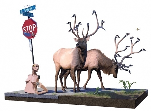 Paintings - #cross #section #animals