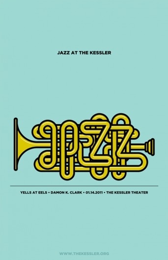 Jazz at the Kessler - Antonio F. Mondragon-Becker #illustration #poster