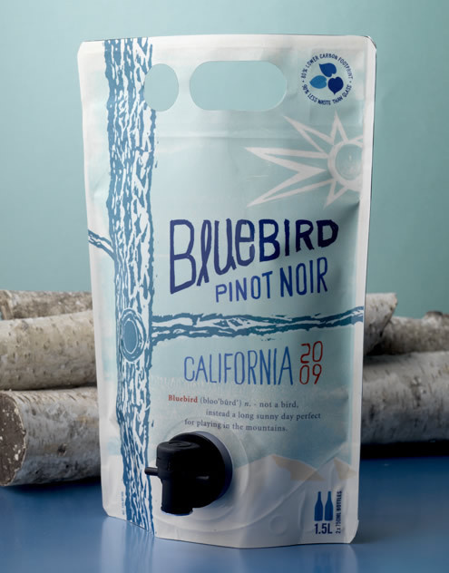 Bluebird Wine Home Team Wines AstraPouch AstraPouch California and North Coast #packaging #bagged #wine