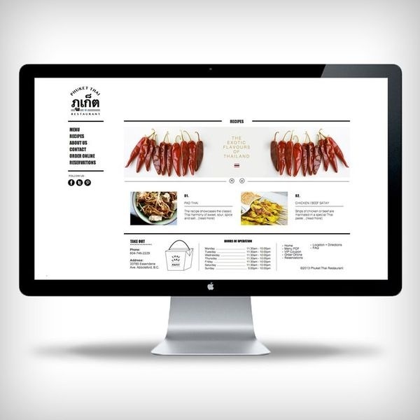 Phuket Thai Restaurant website design #website #phuket #thai