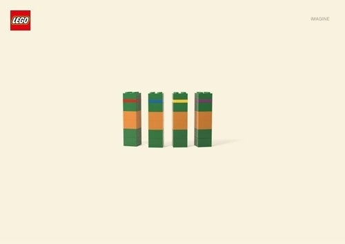 Lego bayangkan #kura-kura #lego #minimalis