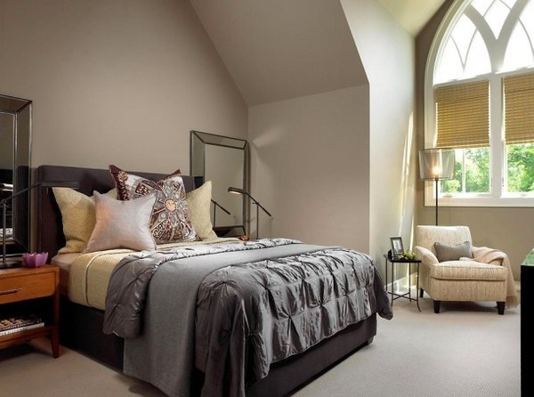 Luxury bedroom with large bed #interior #house #artistic #decor #art #paintings #residence