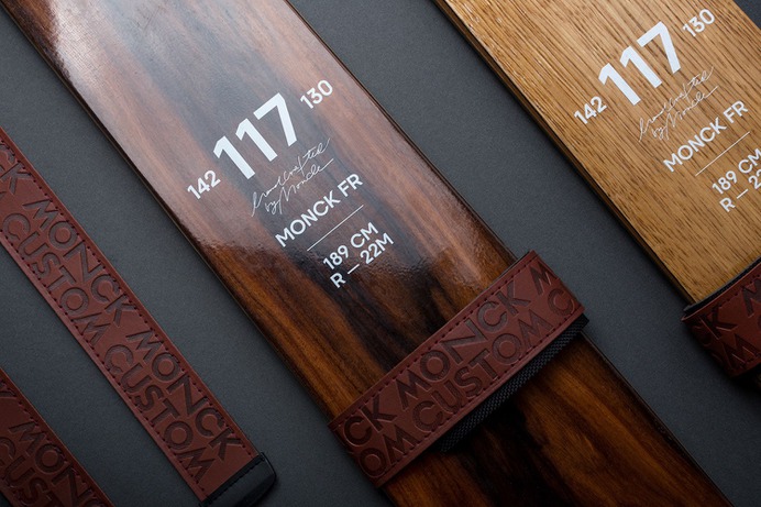 Monck Custom Skis - Mindsparkle Mag Mamastudio Design Agency designed the branding for Monck Custom Skis. Its brand identity and the product itself is based on simplicity, honesty and functionality. #logo #packaging #identity #branding #design #color #photography #graphic #design #gallery #blog #project #mindsparkle #mag #beautiful #portfolio #designer