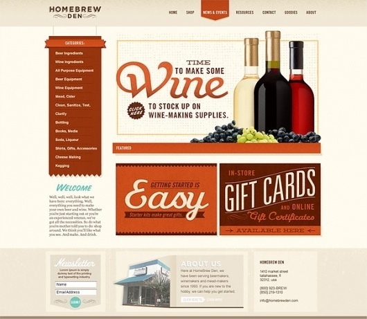 HomeBrew Den #ecommerce #interactive