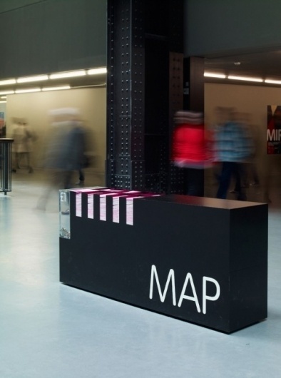 Visitor map & dispenser | Cartlidge Levene #tate #map