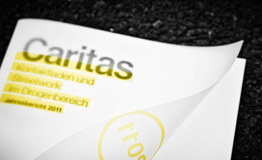 Caritas Kontaktladen Annual Report on Behance #marker