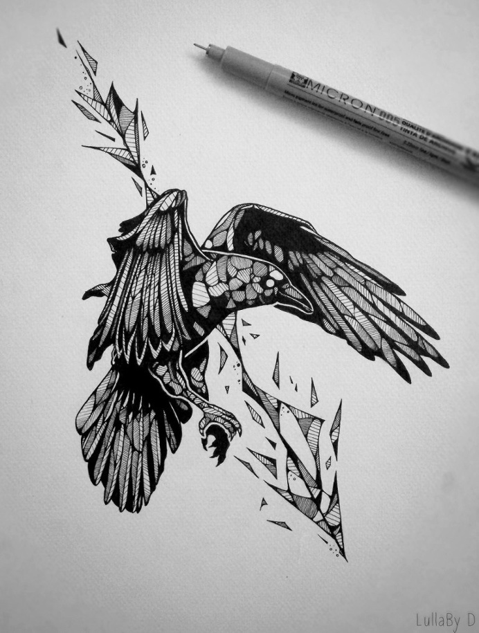 Amazing Nordic Raven Tattoo Designs and Meanings Inspired by Vikings  34  Photo Ideas