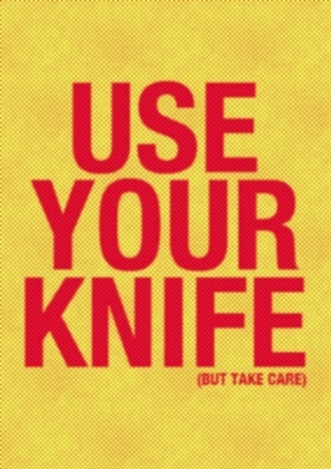 USE YOUR KNIFE on the Behance Network #digital #print #art