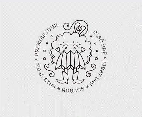 Stamp design for hungarian folk tales on the Behance Network #stamp