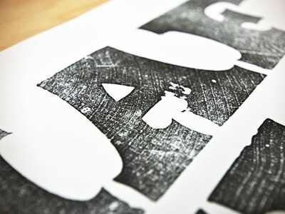 Dribbble - Wood Type A by Bill S Kenney #woodcut #type #letterforms