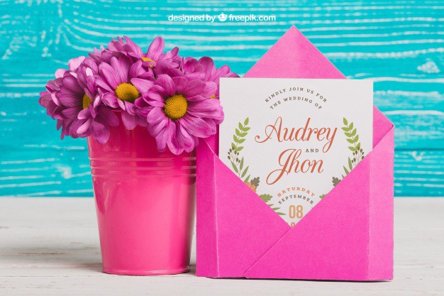 Wedding concept with flower pot Free Psd. See more inspiration related to Flower, Wedding, Mockup, Wedding invitation, Floral, Invitation, Heart, Party, Card, Flowers, Love, Template, Paper, Nature, Wedding card, Invitation card, Cute, Spring, Leaves, Celebration, Valentine, Happy, Mother, Couple, Elegant, Mock up, Save the date, Plant, Mother day, Natural, Party invitation, Celebrate, Date, Marriage, Romantic, Pot, Happy mothers day, Engagement, Wedding couple, Blossom, Festive, Beautiful, Up, Love couple, Day, Spring flowers, Save, Greeting, Concept, Flower pot, Flower card, Romance, Petals, Bloom, Mock, Vegetation, Blooming and Romanticism on Freepik.