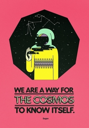 OIT8DOI2™ The Work of Bruno Borges #carl #sagan #color #illustration #comos