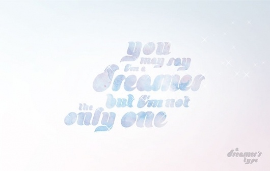 A DREAMER'S TYPE on Typography Served #type #rakitawan #dreamer #kk