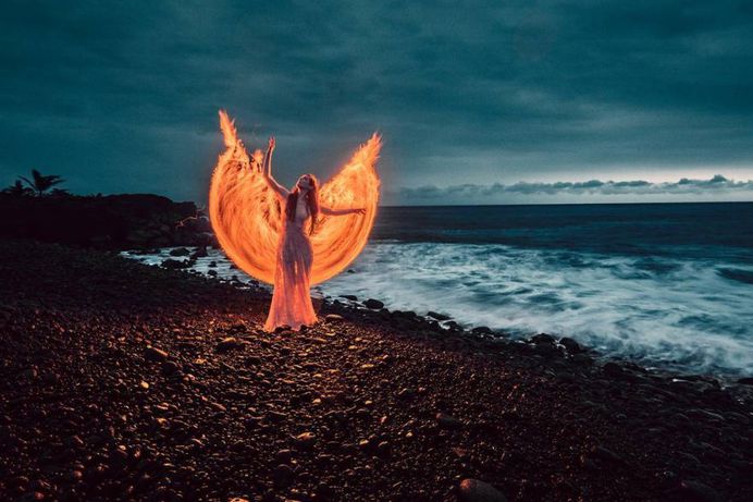 Stunning Light Painting Portrait Photography by Zach Alan