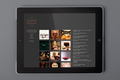 Design Work Life » cataloging inspiration daily #maison #black #identity #poster #gold #type #layout #gerard #trees
