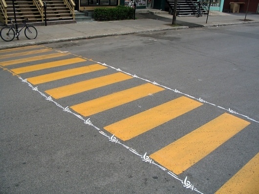 roadsworth #graffiti #peter #gibson #streetart