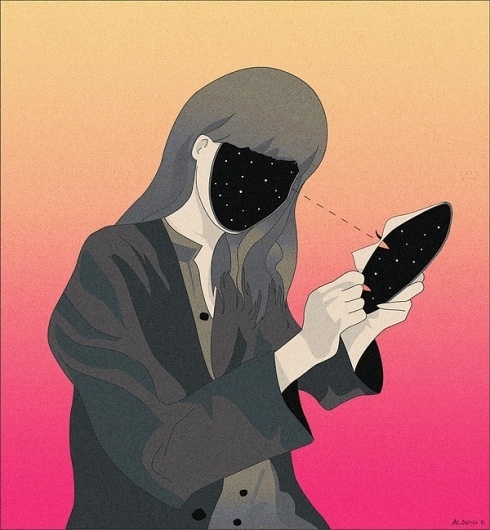 ILLUSTRATION #universe #illustration #mask