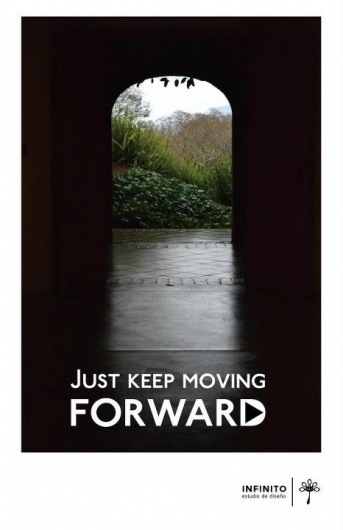 (5) Afiches #infinito #infinity #forward #keep #walking