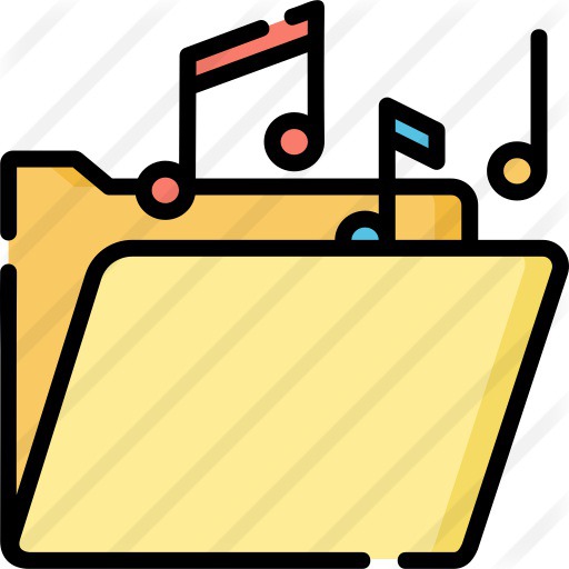 See more icon inspiration related to files and folders, music and multimedia, videoplayer, music folder, music notes, file storage, storage, songs, interface, musical, folder and music on Flaticon.