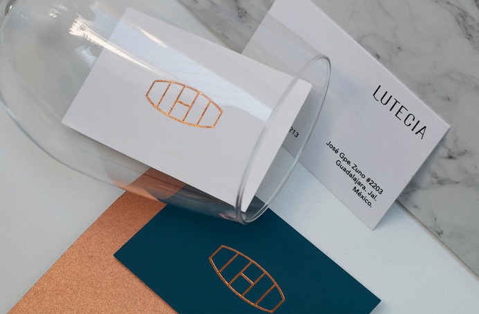 Lutecia Corporate Identity - Mindsparkle Mag marimo studio & Fabiola Rivera Guerra designed the corporate identity for Lutecia – a small place specializing in wine, which offers carefully selected labels. #logo #packaging #identity #branding #design #color #photography #graphic #design #gallery #blog #project #mindsparkle #mag #beautiful #portfolio #designer