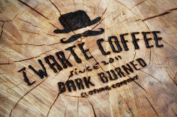 Zwarte Coffee men's clothing brand #logo #lettering #brand #clothing #coffee