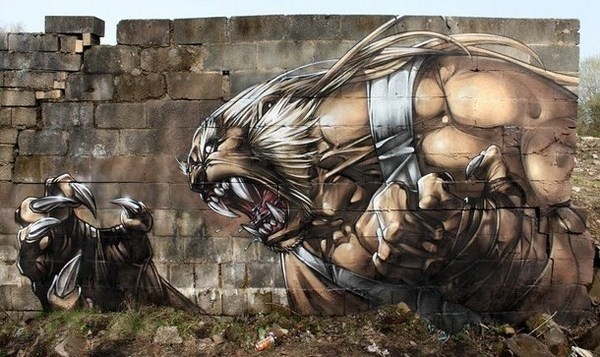 Fantasy graffiti street art #graffiti #realism #street #art #realistic